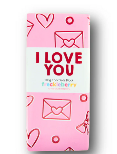 I Love You Chocolate Block
