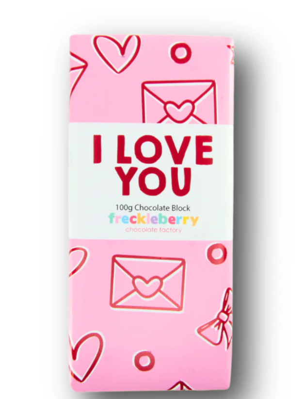 I Love You Chocolate Block
